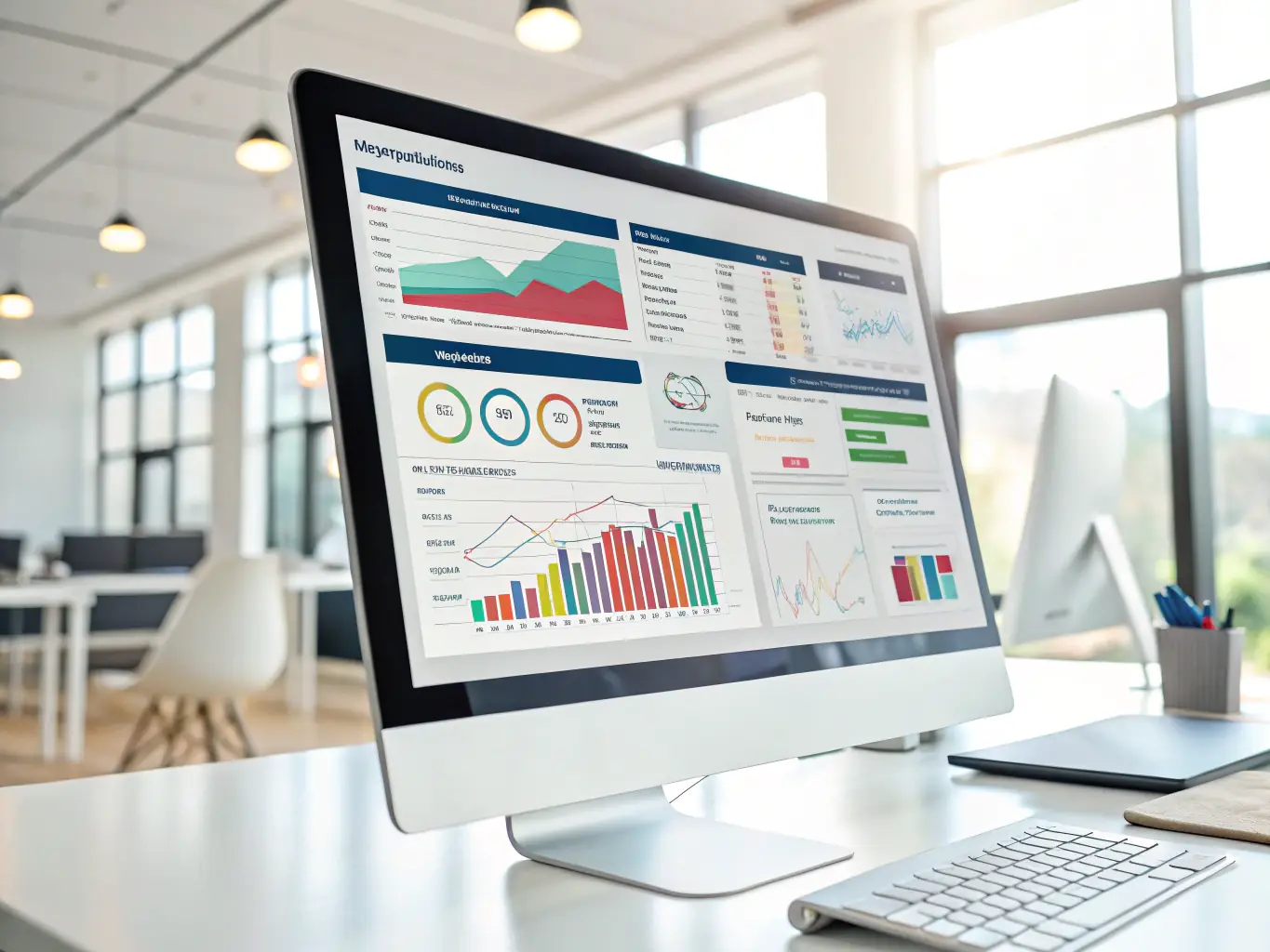 An entrepreneur reviewing sales data and insights on the Salesbuddy dashboard, showcasing the platform's analytical capabilities.